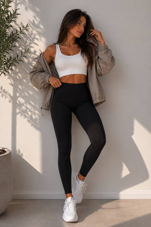 Лосини жіночі з високою посадкою, spandex м. 2606 (р: S, M) №824268 - 