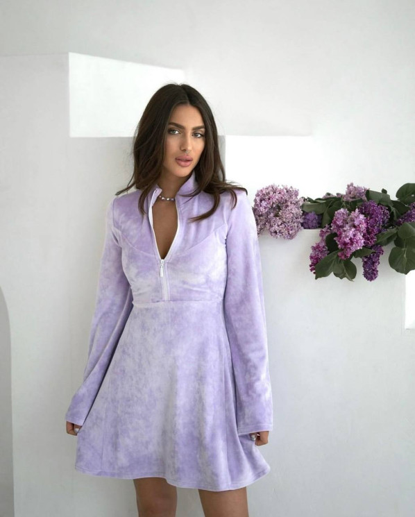 Сукня жіноча, велюр, м. 1277 (р: 42-44, 44-46) №706313 - PapaFashion RZ6260 м. 1277