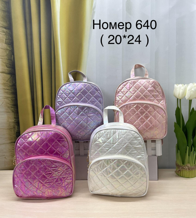 Рюкзак дитячий "640" (р. 20*24см) мікс кольорів, в упаковці 4 шт. №357875 - Tessa272