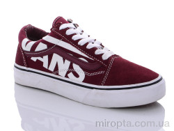 Кросівки 382B wine-red р: 36-41, в упаковці: 8 пар, купити тільки гуртом