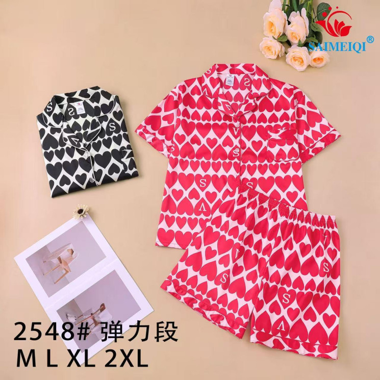 Піжама жіноча  м.2548  (р.M-2XL) 2 кольори  в упаковці 4 штуки №753453 - Ekaterina
