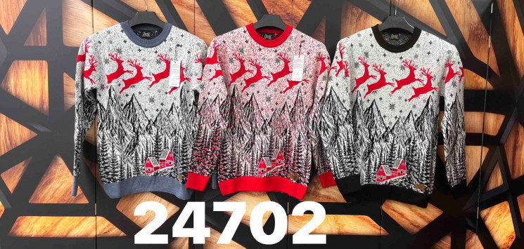 Светр чоловічий "24702" вовна (р: М,L,XL) 3 кольори, в упаковці 3 шт. №378563 - Turkey SE897