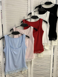 Майка жіноча "2770" котон (р: one size) 5 кольорів, в упаковці 5 шт. №385970