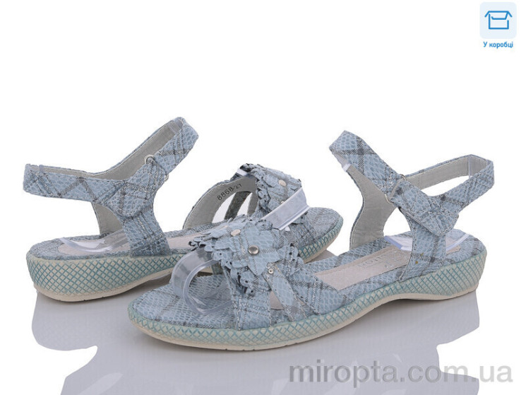 Босоніжки 8868-27 l.grey р: 30-37, в упаковці: 10 пар, купити тільки гуртом - 938072