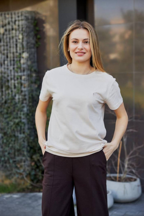 Футболка жіноча, кулір, м. 178 (р: S, M, L, XL, 2XL, 3XL) №711423 - Umon GOL1454 м. 178