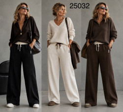 Штани жіночі трикотаж м.25032 (Розмір:S–XL) 3 кольора в упаковці 4 штуки №764202