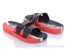 Шльопанці 12329 black-red р: 30-35, в упаковці: 6 пар, купити тільки гуртом