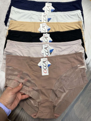 Труси жіночі, комбінований, м.909 (р. 4XL, 5XL, 6XL ), мікс кольорів, в упаковці 18 штук №322243