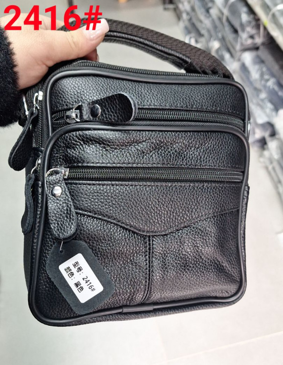 Сумка чоловіча "2416" штучна шкіра (р: 20*18*8см) №379321 - Bags BE3616