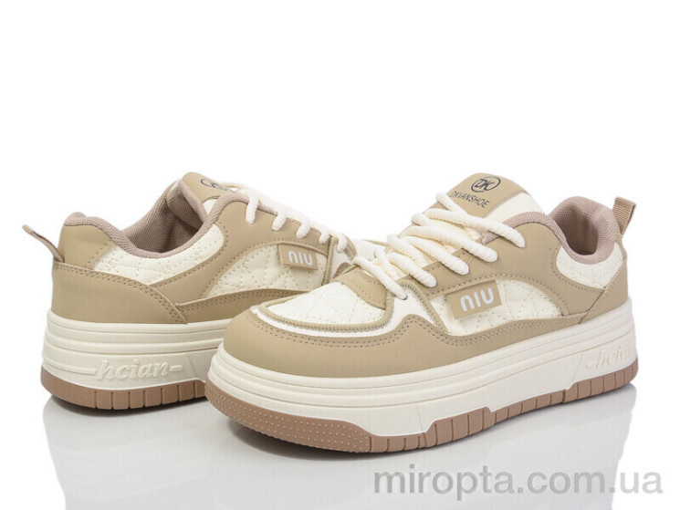 Кросівки 176-45 beige р: 36-40, в упаковці: 8 пар, купити тільки гуртом - 974357