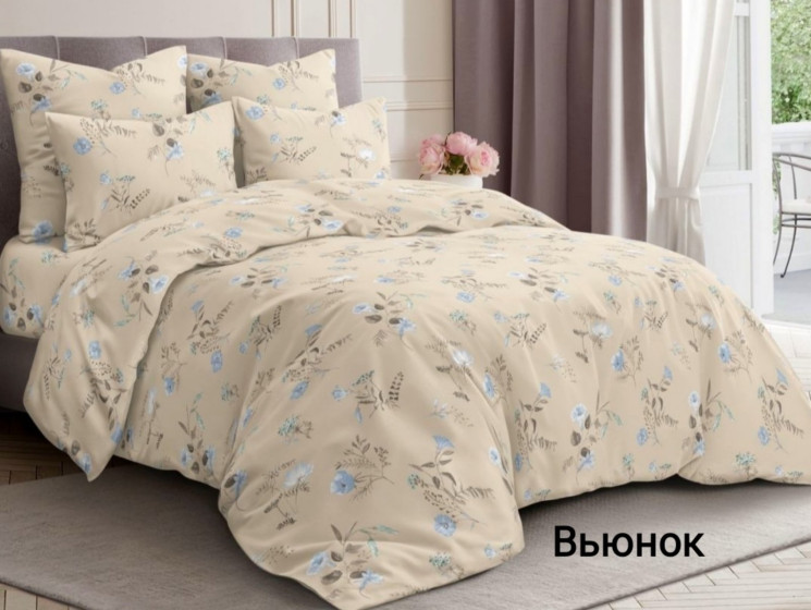 Комплект постільної білизни, бязь, м. Вьюнок (р: двоспальний) №335161 - Palma RZ3641