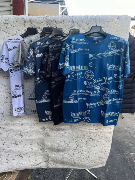 Футболка чоловіча, трикотаж (р. XL-3XL ), мікс кольорів, в упаковці 5 штук №325649 - Vanda SE1013