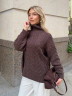 Светр жіночий, італійська пряжа з  ефектом soft-touch м.0508 (р: 42-48) №816154 - 