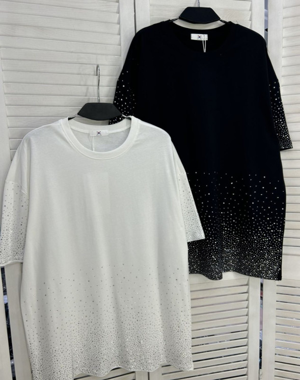 Футболка жіноча "2171" котон (р: one size) 2 кольори, в упаковці 5 шт. №385909 - Mercury SE927