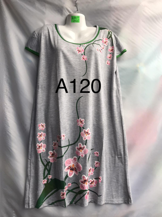 Нічна сорочка жіноча A120  (р: 5XL-7XL) в упаковці 5 штук №754703 - Metro SE799