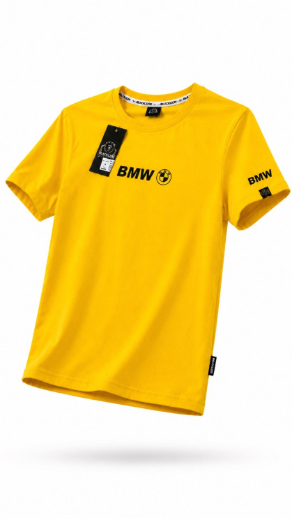 Футболка чоловіча "BMW" комбінований (р: S-2XL) в упаковці 5 шт. №385070 - AlexClothes SER2276