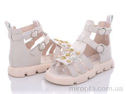 Босоніжки PL8(1150B) beige р: 32-37, в упаковці: 6 пар, купити тільки гуртом