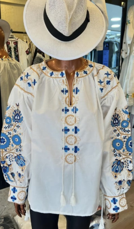 Вишиванка жіноча, льон (розміри: S,M,L ), в упаковці 3 штуки №324846 - Delux 909
