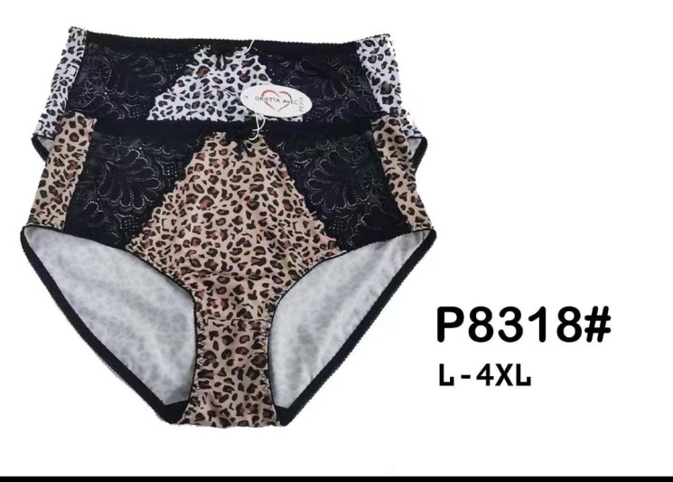 Труси жіночі з утяжкою, комбінований, м.Р8318 (р. L-4XL ), мікс кольорів, в упаковці 6 штук №322244 - Belio HR1840