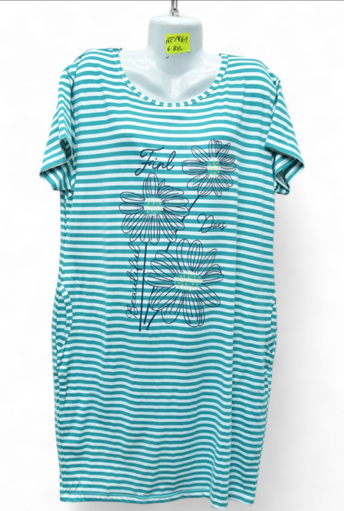 Сукня жіноча, трикотаж (р. 6XL-8XL ), мікс кольорів, в упаковці 5 шт. №313856 - Vanda SE1013