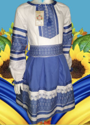 Костюм-вишиванка дитячий, комбінований (розмір: 110-134 ) в упаковці 5 штук №317236