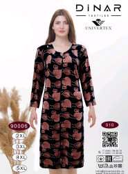 Халат жіночий, двусторонній велюр, м.90006-010 (Розмір: 2XL-5XL), в упаковці 4 штуки №320452
