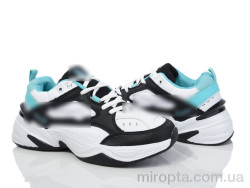 Кросівки HD62-B1897-10 black-white-blue р: 36-41, в упаковці: 8 пар, купити тільки гуртом