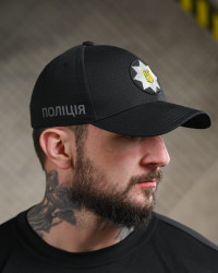 Бейсболка Поліція чоловіча військова, котон, м.96042 (розмір: універсальний), в упаковці 5 штук №344479