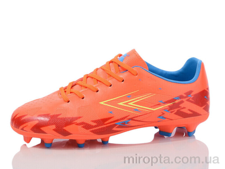 Футбольне взуття DIWB25659-2 orange-sky-blue р: 36-40, в упаковці: 8 пар, купити тільки гуртом - 1038961