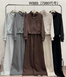 Костюм жіночий, трикотаж, м.W989 (р. M-XL ), 5 кольорів, в упаковці 3 штуки №346735
