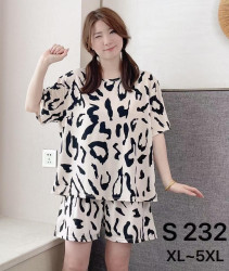 Піжама жіноча "S232" (р: XL,2XL,3XL,4XL,5XL) в упаковці 5 шт. №373528