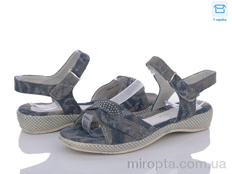 Босоніжки 8868-20 blue р: 30-37, в упаковці: 10 пар, купити тільки гуртом - 938074
