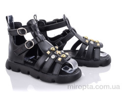 Босоніжки PL8(1150B) black р: 32-37, в упаковці: 6 пар, купити тільки гуртом