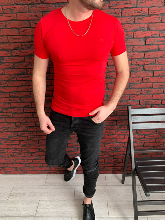 Футболка Turhan р M-2XL Чоловіча S1503 red - NikNumbers SE1041-1042