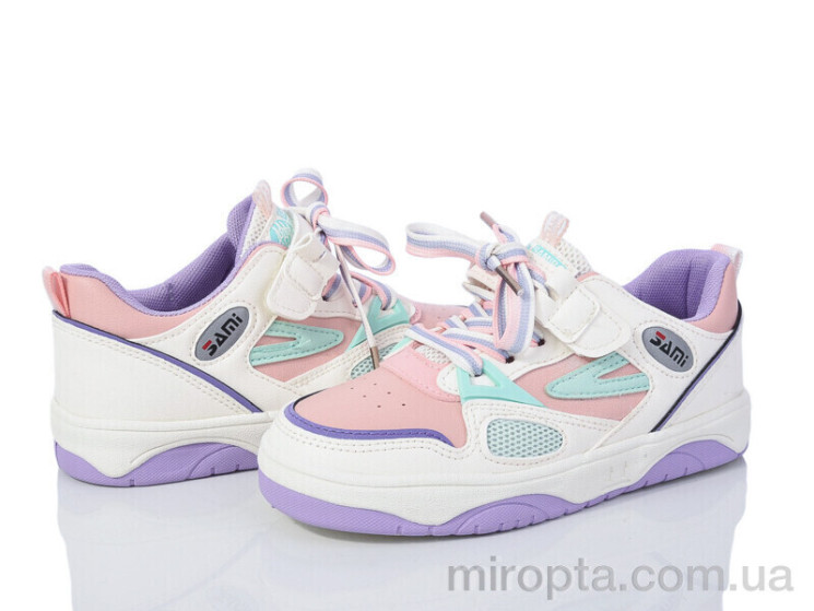 Кросівки G41(Z1971) white-pink р: 32-37, в упаковці: 5 пар, купити тільки гуртом - 955500