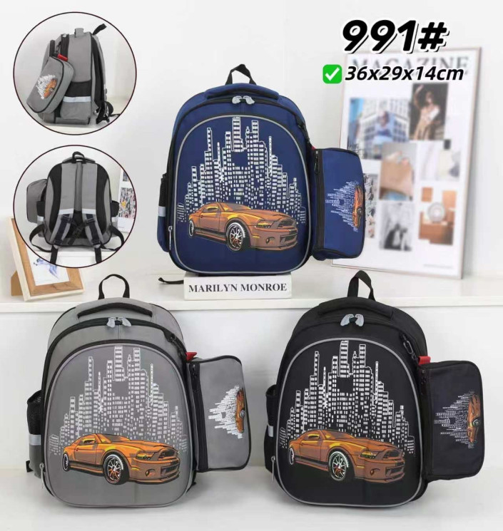 Рюкзак дитячий "991" текстиль (р: 36*29*14см) 3 кольори №387520 - Sumki BE1600