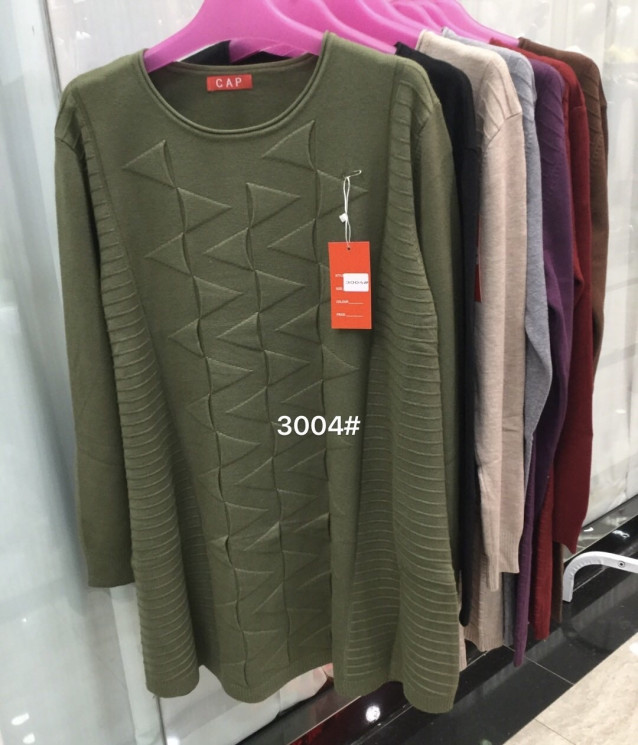 Светр жіночий кашемір м.3004 (р.56-60) мікс кольорів в упаковці 5 штук №759086 - Cute WE3128