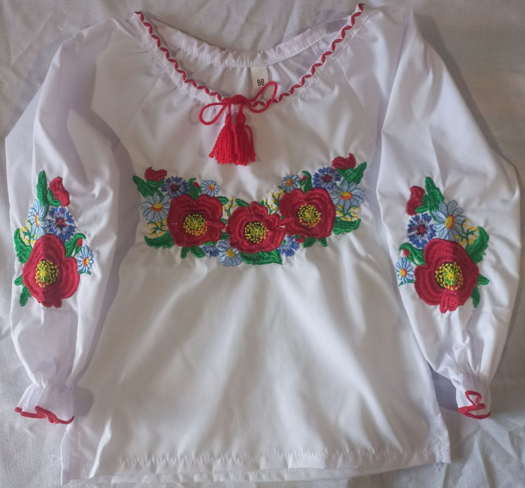 Вишиванка дитяча (Розмір: зріст 92-128 см) дівчинка №821738 - UA SE1005
