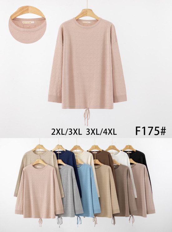 Светр жіночий, кашемір, м.F175 (р. 2XL-4XL ), мікс кольорів, в упаковці 20 штук №338849 - Vanda SE1013