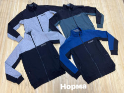 Спортивна кофта чоловіча, двохнитка (р: М,L,XL,2XL) 4 кольори, в упаковці 4 шт. №381510