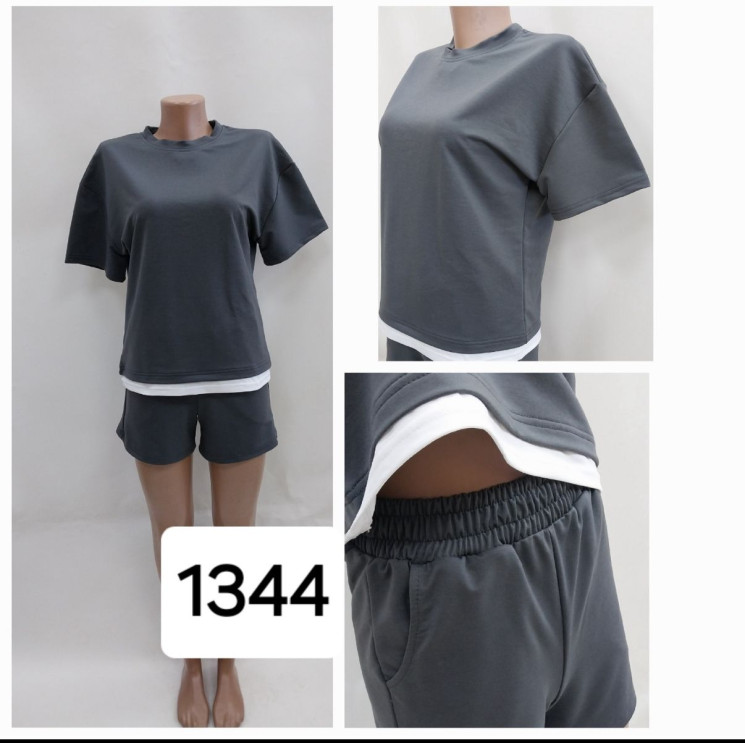 Костюм жіночий двохнитка турецька м.1344 (р: 42-48)  в упаковці 4 штуки №762790 - Amok SE666