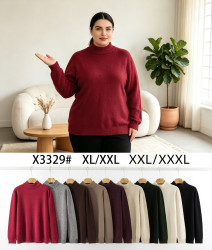 Кофта жіноча "X3329" кашемір (р: 50-56) мікс кольорів, в упаковці 5 шт. №388889