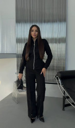 Костюм жіночий в стилі must-have, замша на дайвінгу м. 765 (р: 42-44, 46-48) №819994