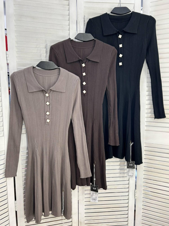Сукня жіноча "5198" машинна в'язка (р: one size) 3 кольори, в упаковці 4 шт. №389020 - Mercury SE927