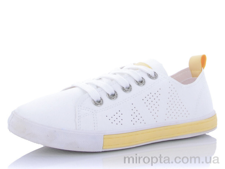 Кросівки HB53 white-yellow р: 36-41, в упаковці: 12 пар, купити тільки гуртом - 524879