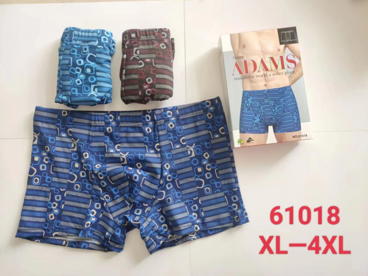 Труси чоловічі, котон, м.61018 (розмір: XL-4XL), мікс кольорів, в упаковці 24 шт. №321431 - Lilu 230/237
