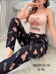 Піжама жіноча "В02013-1" (р: S,M,L,XL) в упаковці 4 шт. №371475