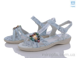 Босоніжки 8868-9 l.blue р: 30-37, в упаковці: 10 пар, купити тільки гуртом