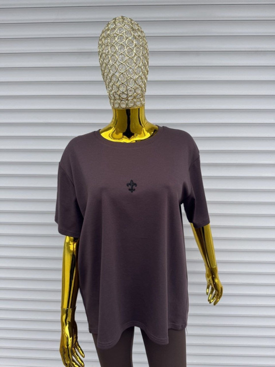 Футболка жіноча, полірований котон (розмір: 2XL-3XL ), мікс кольорів, в упаковці 5 штук №342811 - Vanda SE1013