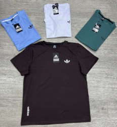 Футболка чоловіча Adidas "311" кулір, пеньє (р: М-3XL) 4 кольори, в упаковці 5 шт. №385083